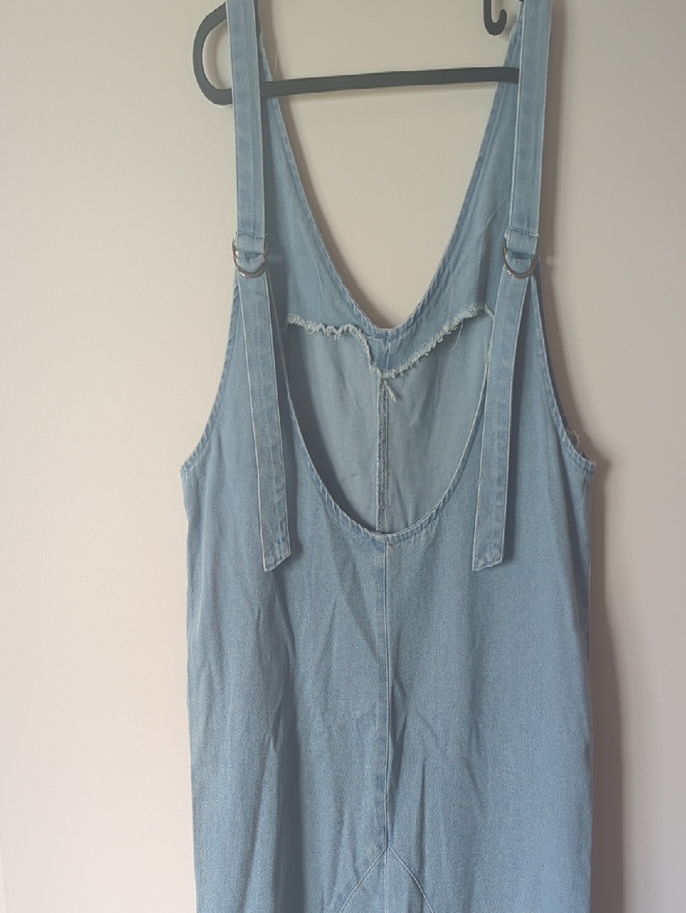Light Wash Denim Shortalls